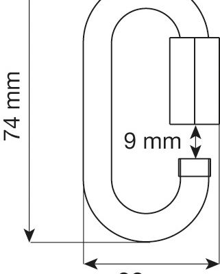 CAMP 8mm Oval Quick Link – Steel
