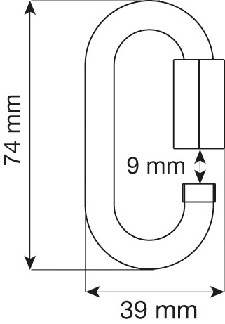 CAMP 8mm Oval Quick Link – Steel