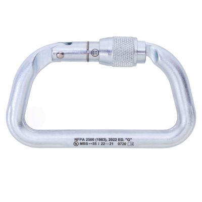 Omega Pacific MOAB 1/2″ Steel Large D Screw-Lok NFPA Carabiner