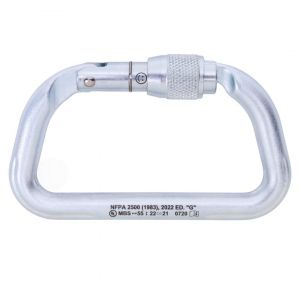 Omega Pacific MOAB 1/2″ Steel Large D Screw-Lok NFPA Carabiner