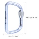 Omega Pacific MOAB 1/2″ Steel Large D Screw-Lok NFPA Carabiner