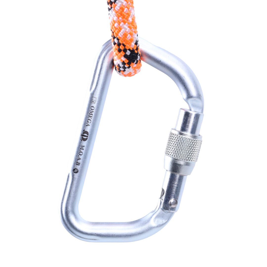 Omega Pacific MOAB 1/2″ Steel Large D Screw-Lok NFPA Carabiner