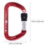 Omega Pacific Elite Screw-Lok NFPA Carabiner – Red