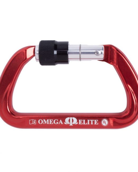 Omega Pacific Elite Screw-Lok NFPA Carabiner - Red