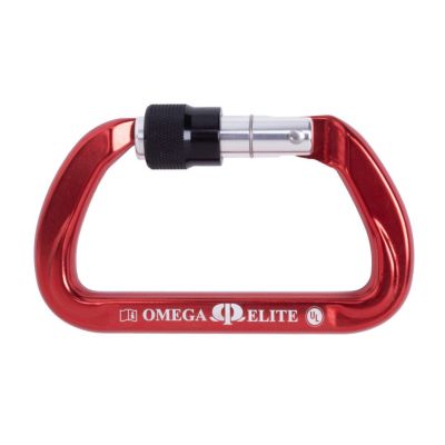 Omega Pacific Elite Screw-Lok NFPA Carabiner – Red