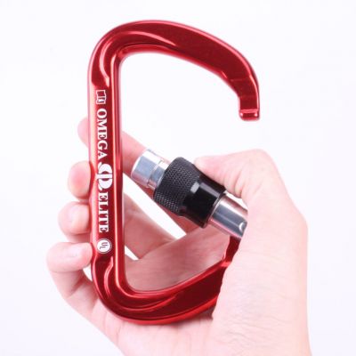 Omega Pacific Elite Screw-Lok NFPA Carabiner – Red