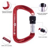 Omega Pacific Elite Screw-Lok NFPA Carabiner – Red