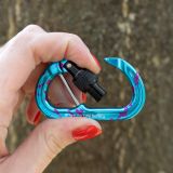 Omega Pacific Micro Raider Captive Aluminum Screw-Lok Carabiner