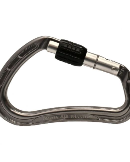 Omega Pacific Phantom Aluminum Screw-Lok Carabiner - Gunmetal