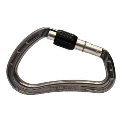Omega Pacific Phantom Aluminum Screw-Lok Carabiner – Gunmetal
