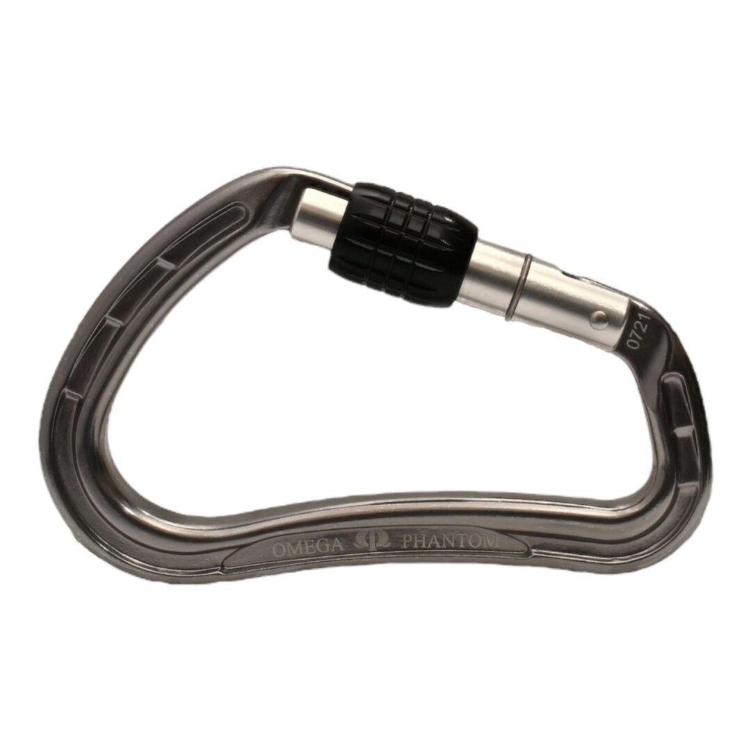 Omega Pacific Phantom Aluminum Screw-Lok Carabiner – Gunmetal