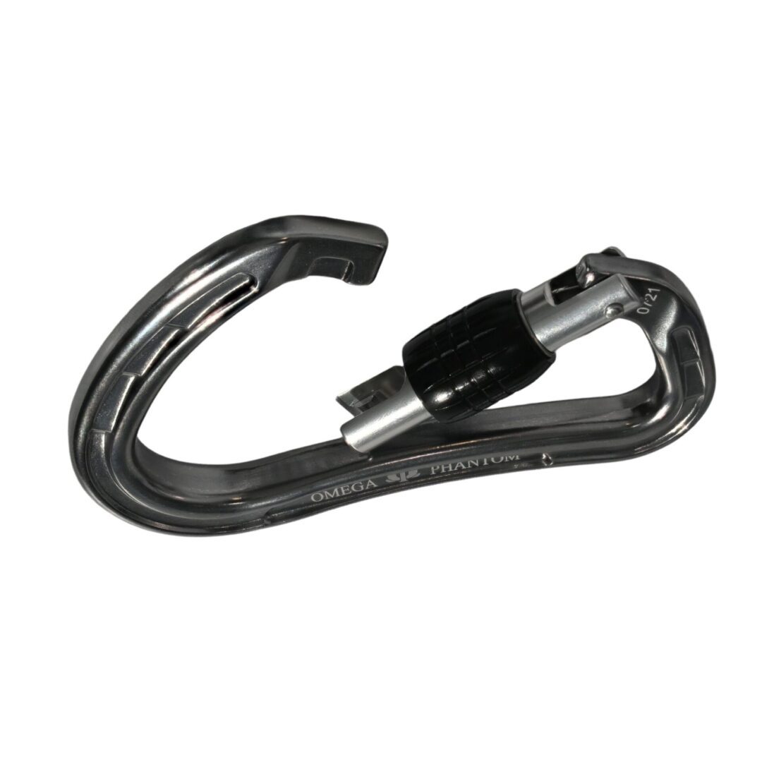 Omega Pacific Phantom Aluminum Screw-Lok Carabiner – Gunmetal