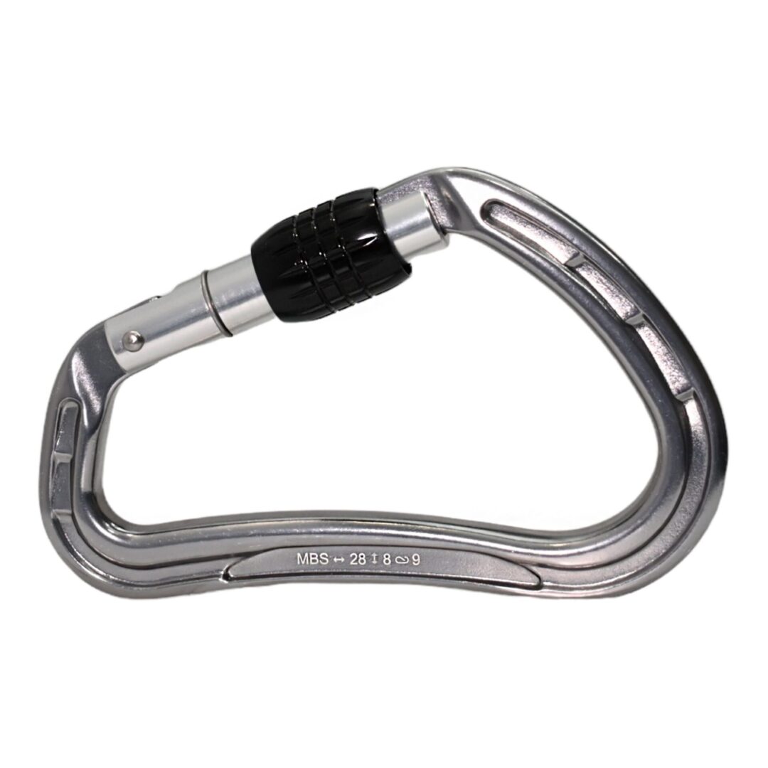 Omega Pacific Phantom Aluminum Screw-Lok Carabiner – Gunmetal