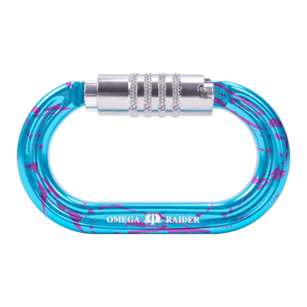 Omega Pacific Raider Aluminum 3-Stage Quik-Lok NFPA Carabiner - Blue Crush