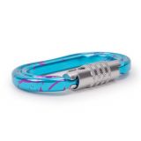 Omega Pacific Raider Aluminum 3-Stage Quik-Lok NFPA Carabiner – Blue Crush