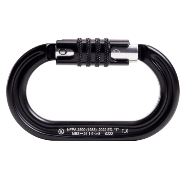 Omega Pacific Raider Aluminum 3-Stage Quik-Lok NFPA Carabiner - Black