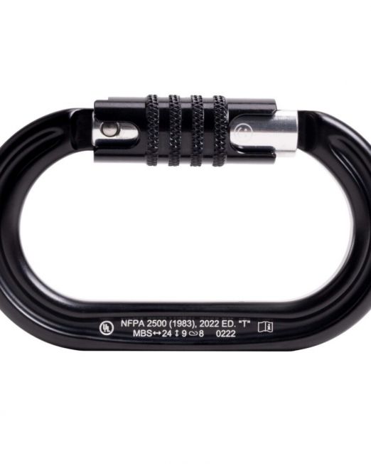 Omega Pacific Raider Aluminum 3-Stage Quik-Lok NFPA Carabiner - Black