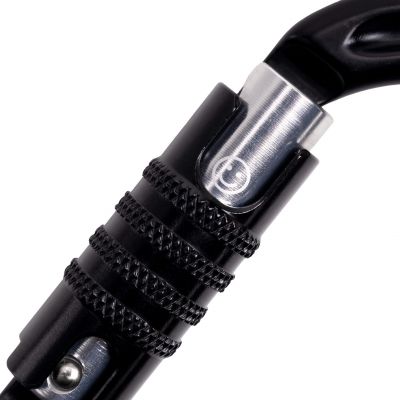 Omega Pacific Raider Aluminum 3-Stage Quik-Lok NFPA Carabiner – Black