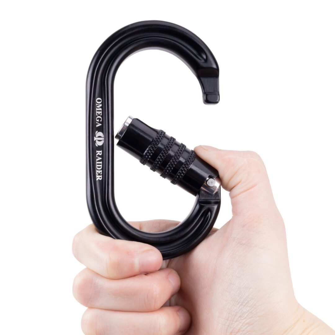 Omega Pacific Raider Aluminum 3-Stage Quik-Lok NFPA Carabiner – Black