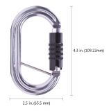 Omega Pacific Raider Aluminum 3-Stage Quik-Lok W/Captive Eye NFPA Carabiner – Gunmetal