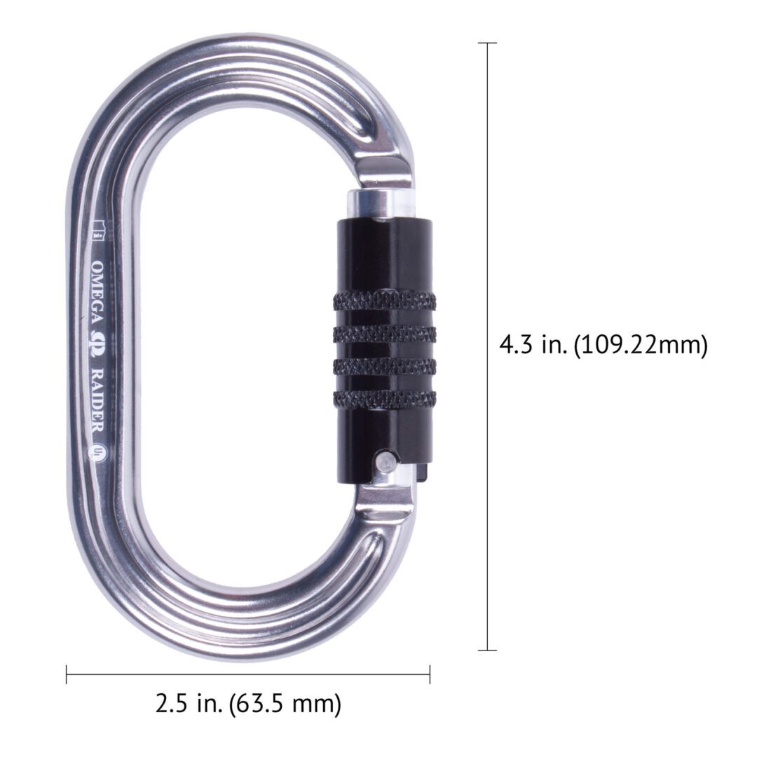 Custom Omega Pacific Raider 3-Stage Quik-Lok Carabiner NFPA (Pack Of 5)