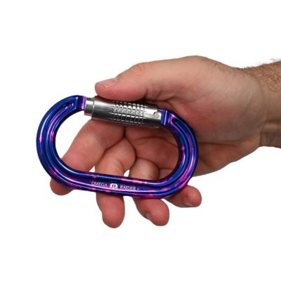 Omega Pacific Raider+ Aluminum 3-Stage Quik-Lok Carabiner – Ultra-Violet