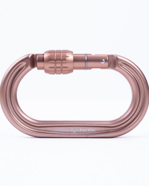Omega Pacific Raider Tactical Oval Screw-Lok Carabiner - Sand Tan