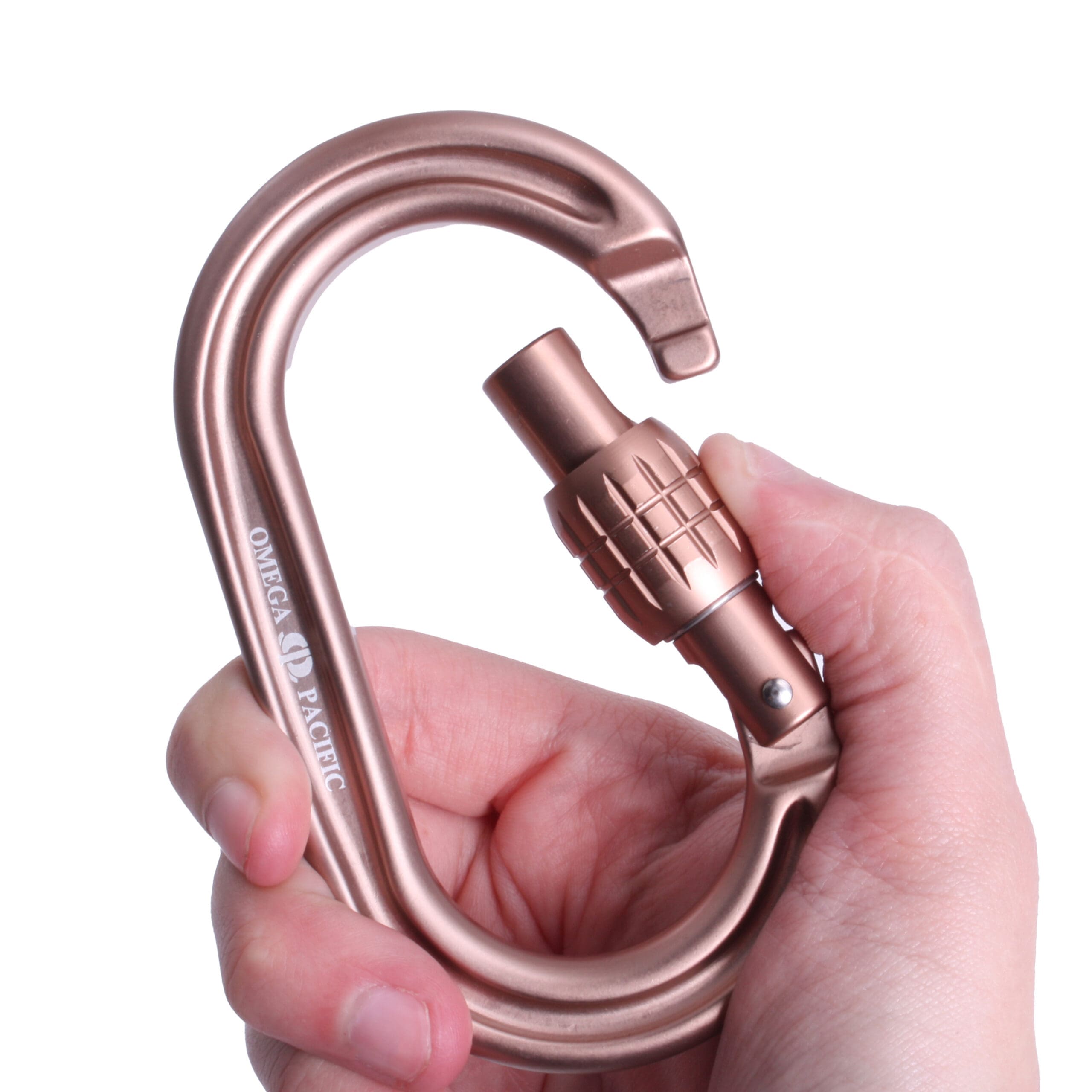 Omega Pacific Raider Tactical Oval Screw-Lok Carabiner – Sand Tan