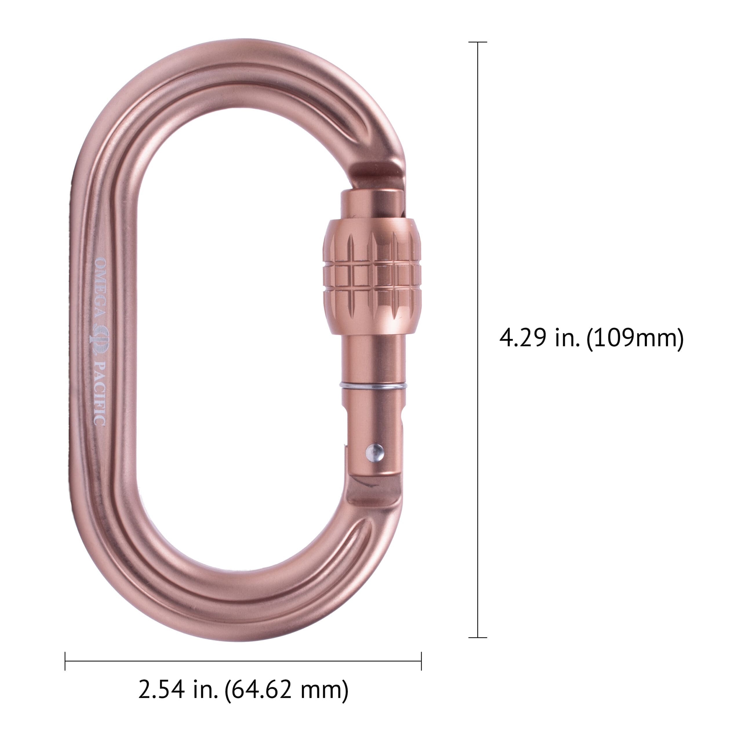 Omega Pacific Raider Tactical Oval Screw-Lok Carabiner – Sand Tan