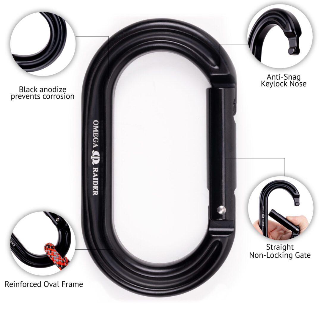 Custom Omega Pacific Raider Straight Gate Carabiner (Pack Of 5)