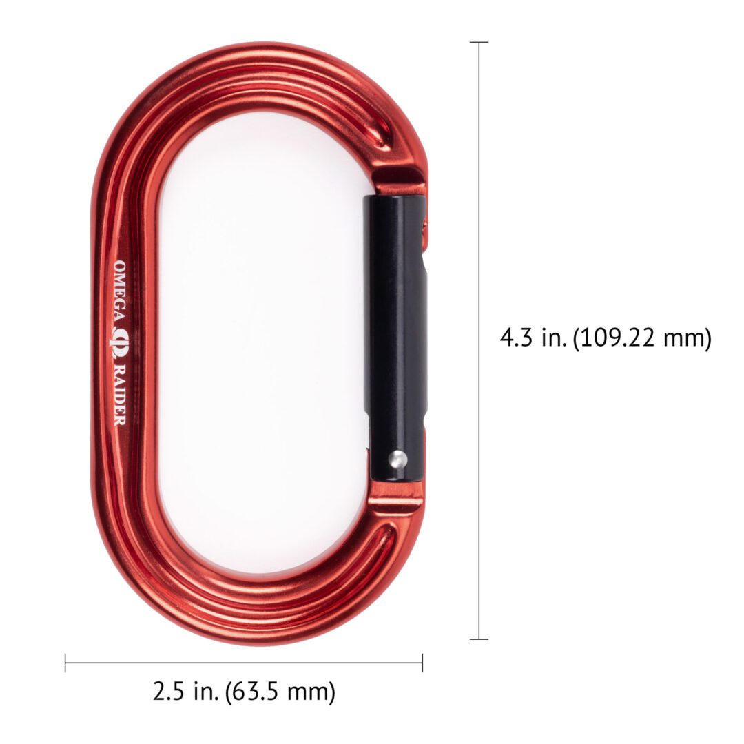 Custom Omega Pacific Raider Straight Gate Carabiner (Pack Of 5)