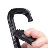 Omega Pacific Standard D Aluminum 3-Stage Quik-Lok NFPA Carabiner – Black
