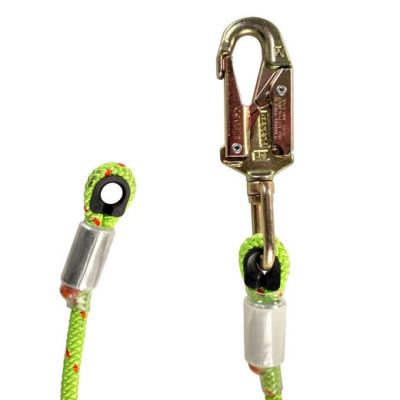 Rope Logic 1/2″ Wire Core Swivel Snap Flipline – 12′