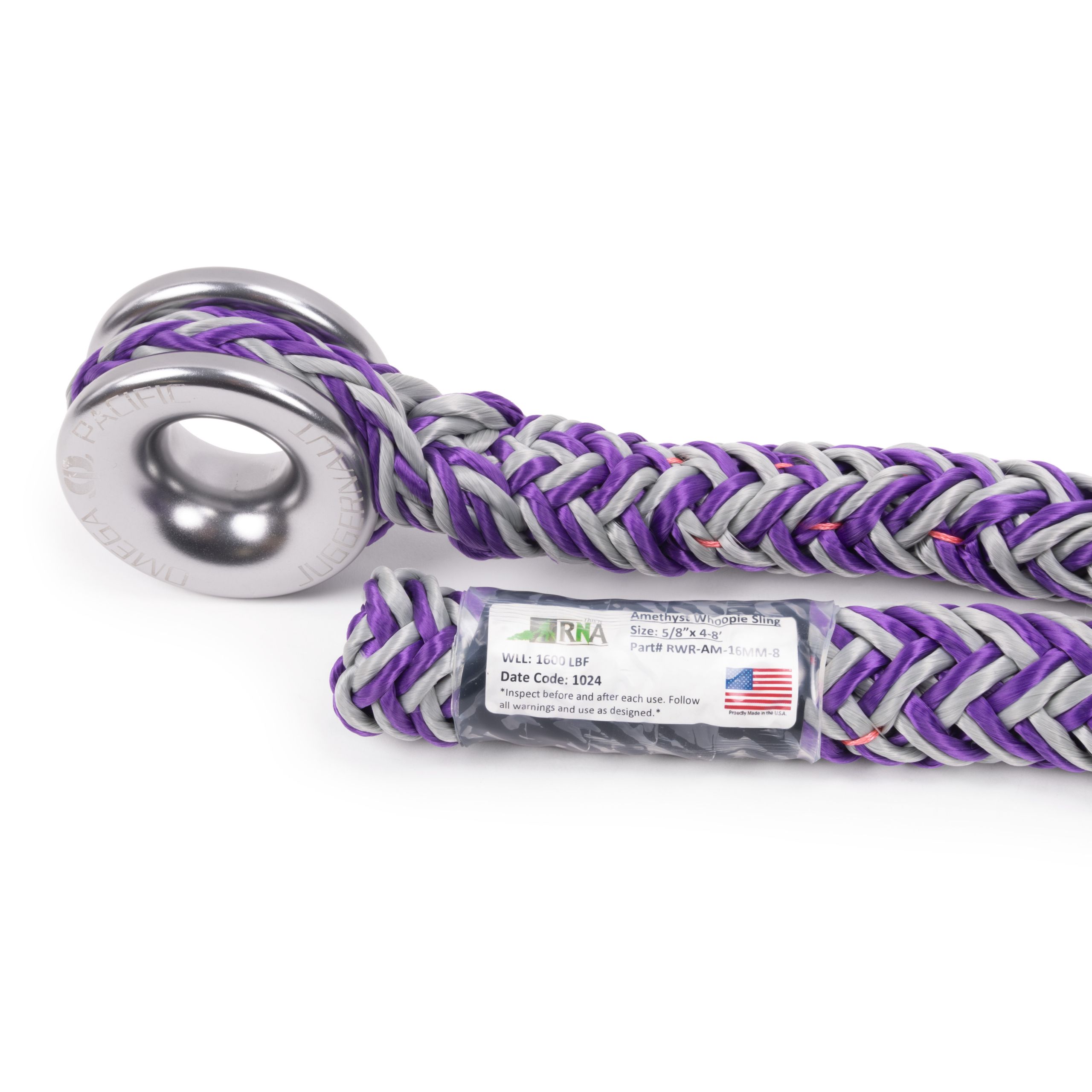 RNA Amethyst Whoopie Ring Sling 5/8″ x 4-8′
