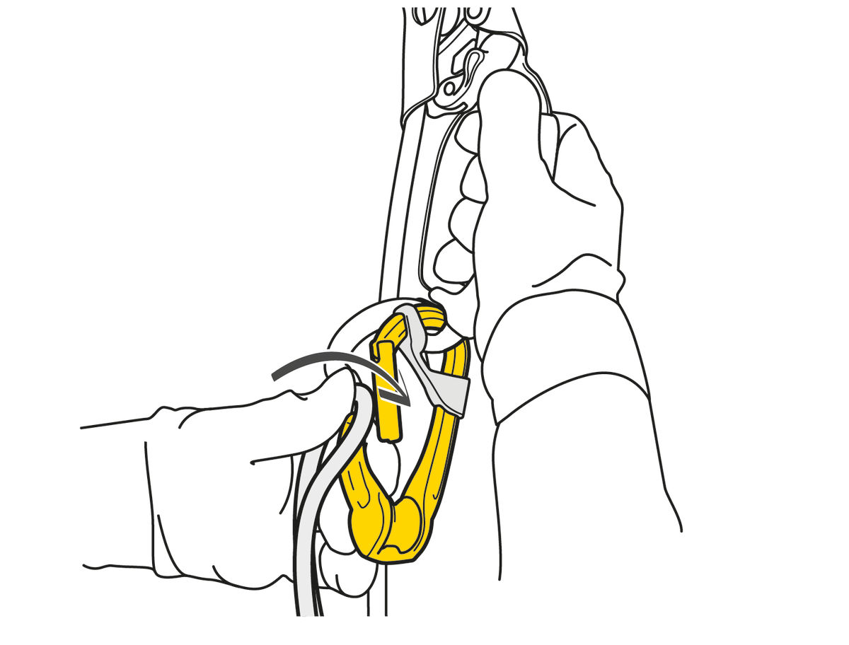Petzl Rollclip A w/Non Locking Carabiner