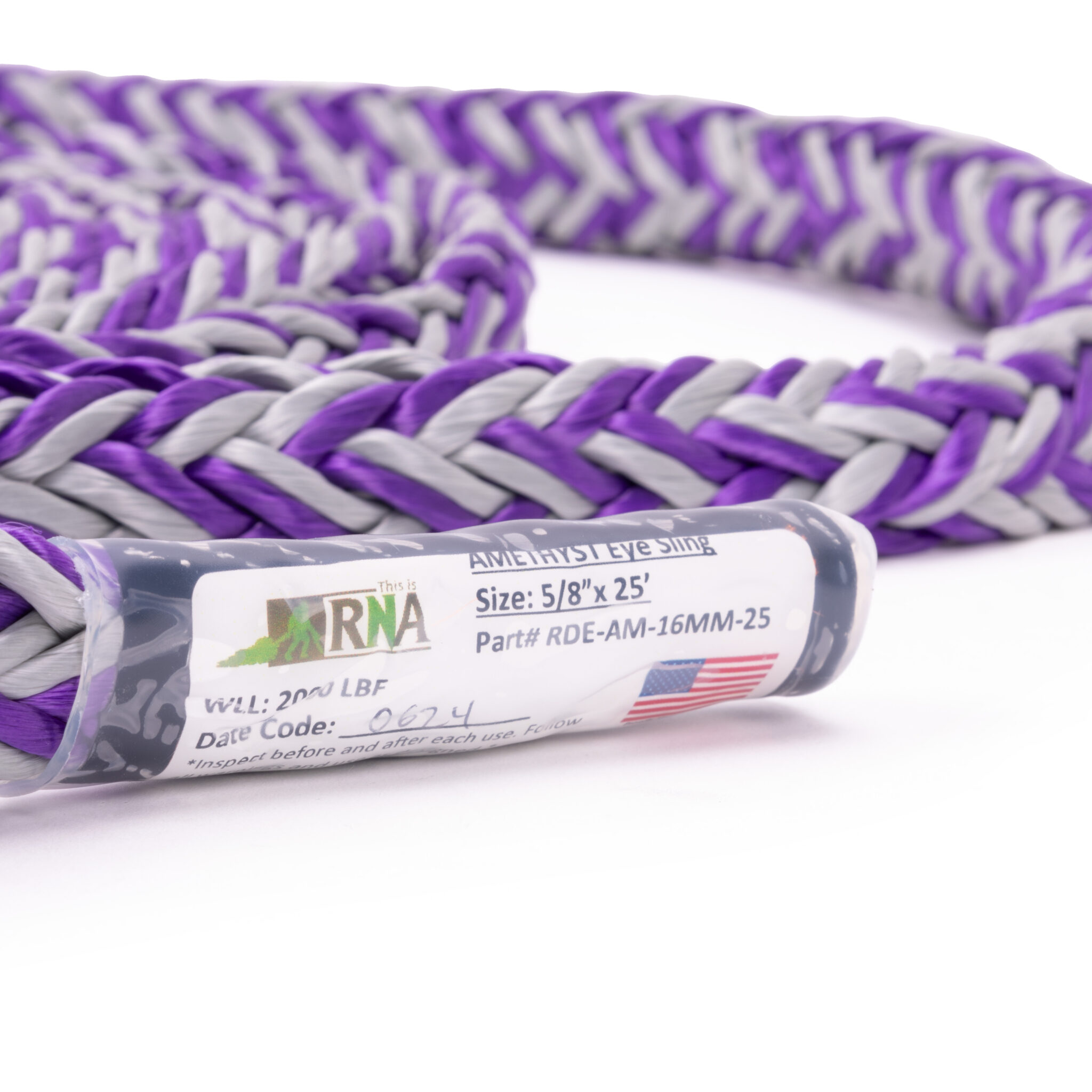 RNA 5/8″ Amethyst Dead Eye Sling