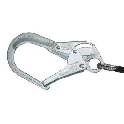 Safewaze Leading Edge 6′ Energy Absorbing Lanyard: Dual Leg, Rebar Hooks