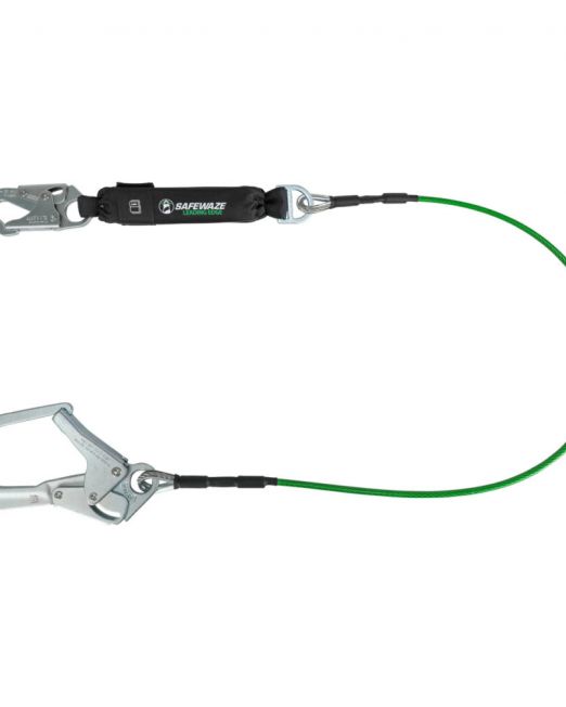 Safewaze Leading Edge 6′ Energy Absorbing Lanyard: Rebar Hooks