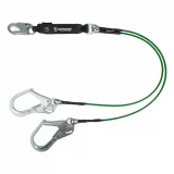 Safewaze Leading Edge 6′ Energy Absorbing Lanyard: Dual Leg, Rebar Hooks