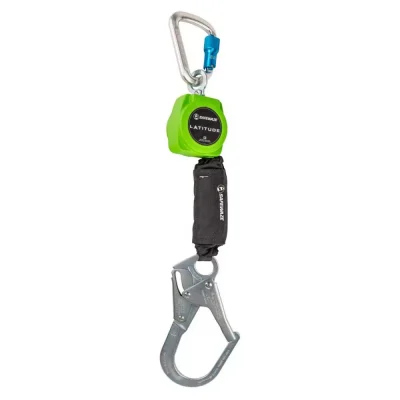 Safewaze Latitude 6′ Web Retractable with Steel Rebar Hook & Aluminum Carabiner