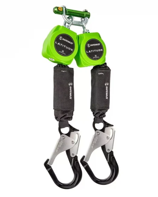 Safewaze Latitude 6' Dual Web SRL-P: 9013 BWB, Snap Hooks