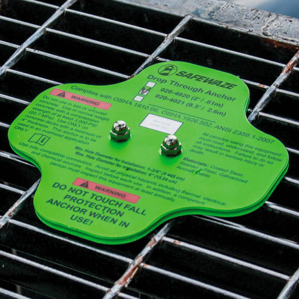 Safewaze Drop-Through Cable Anchor