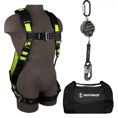 Safewaze PRO Bag Combo – Grommet Leg Harness & 7′ SRL Fall Protection Kit