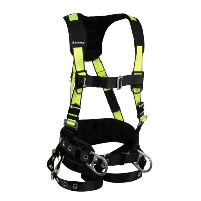 Safewaze PRO Construction Harness: 3D, MB Chest, TB Legs