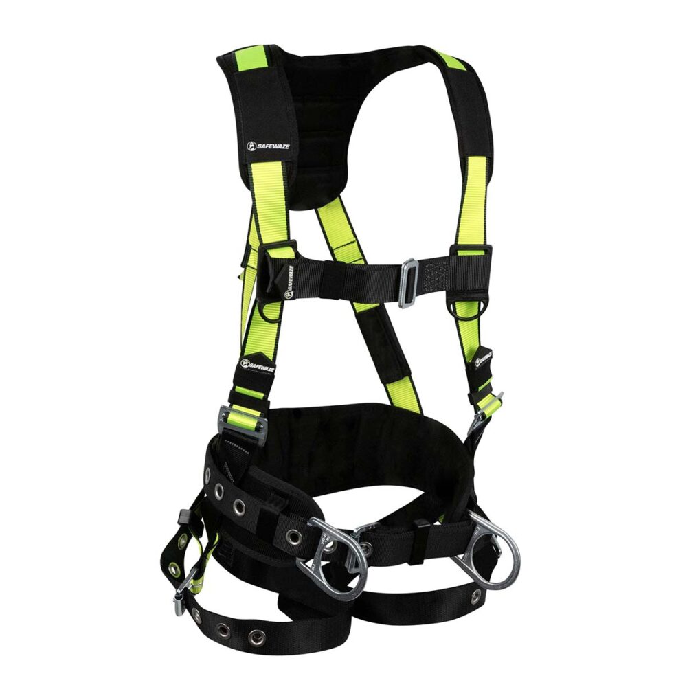Safewaze PRO Construction Harness: 3D, MB Chest, TB Legs