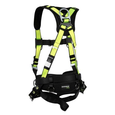 Safewaze PRO Construction Harness: 3D, MB Chest, TB Legs