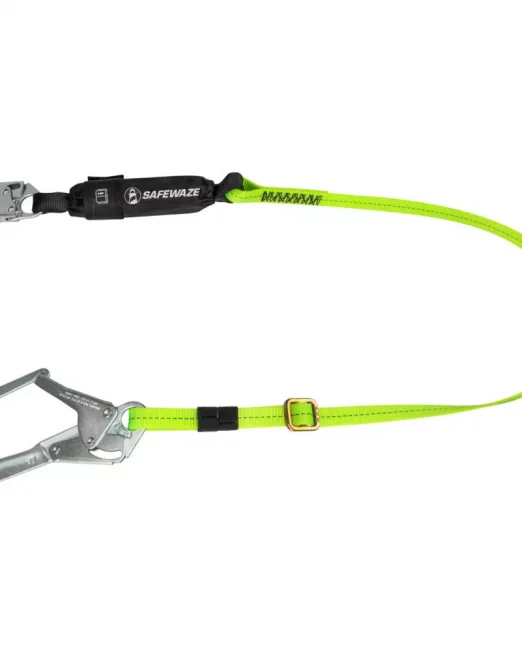 Safewaze PRO 4′-6′ Adjustable Energy Absorbing Lanyard: Rebar Hook