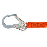 Safewaze VLINE 6’ Stretch Internal Energy Absorbing Lanyard: Dual Leg, Rebar Hooks