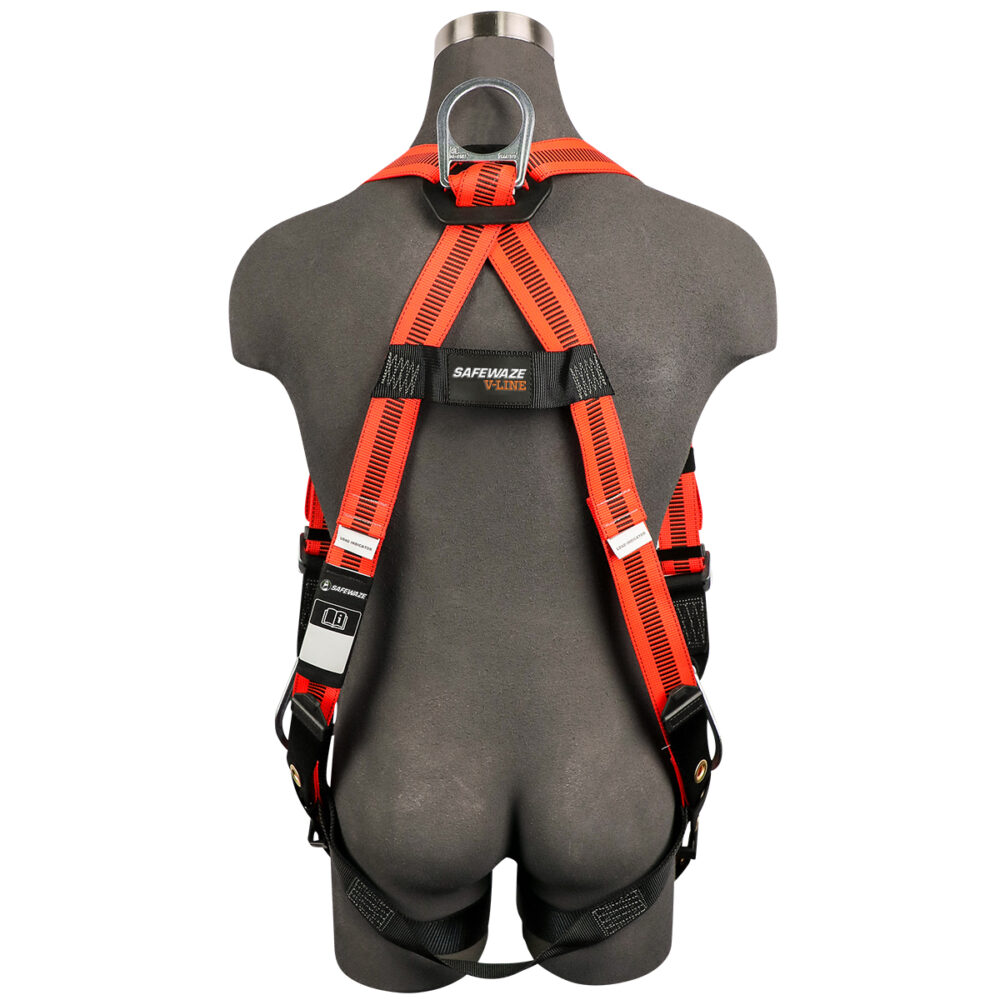 Safewaze V-Line Full Body Harness: Universal, 3D, MB Chest, TB Legs