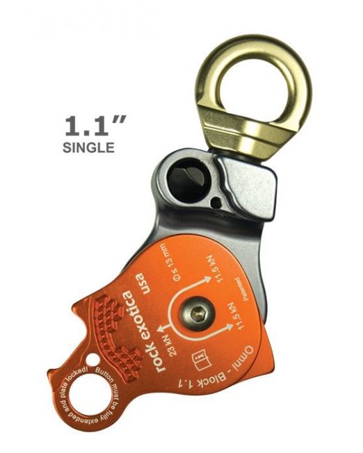 Rock Exotica Omni-Block 1.1" Single Pulley